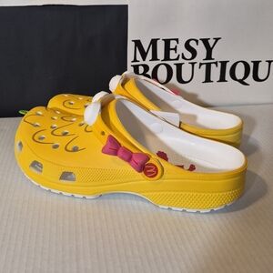2023 McDonald's x Crocs Classic Clog Birdie Sneakers Yellow Mens 11
